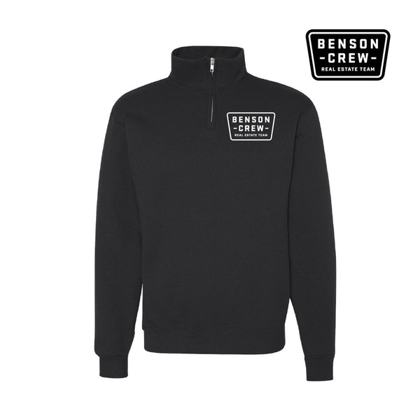 BENSON CREW - BLACK QUARTER-ZIP