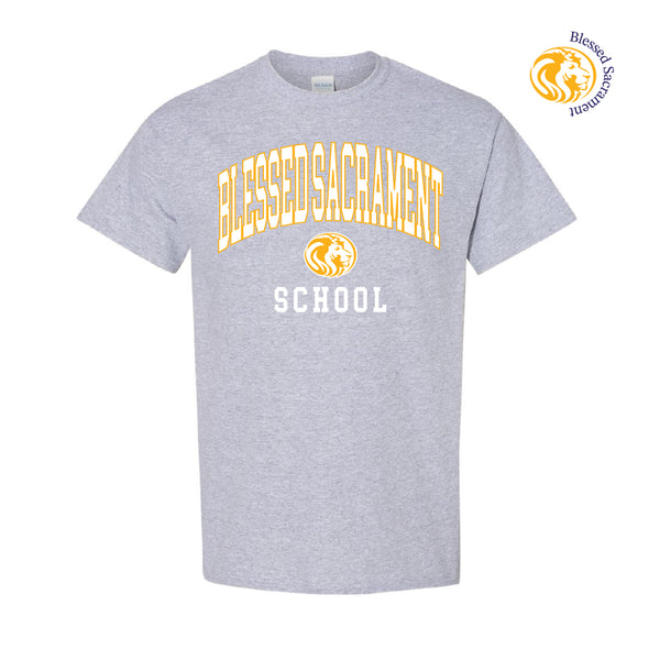 BLESSED SACRAMENT - T-SHIRT (VARSITY) (SPORT GREY)