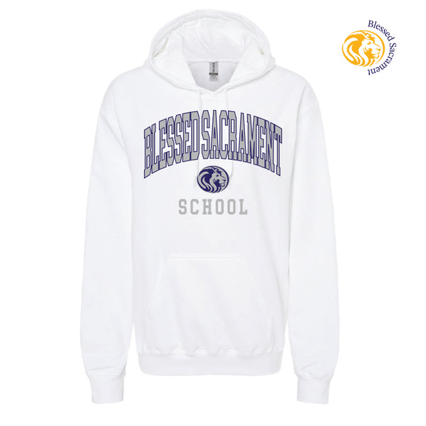 BLESSED SACRAMENT - HOODIE (VARSITY) (WHITE)
