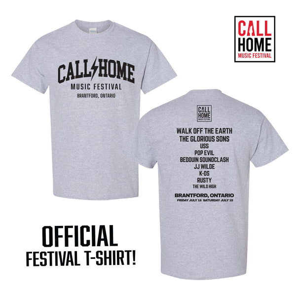 CALL HOME 2025 OFFICIAL GREY T-SHIRT