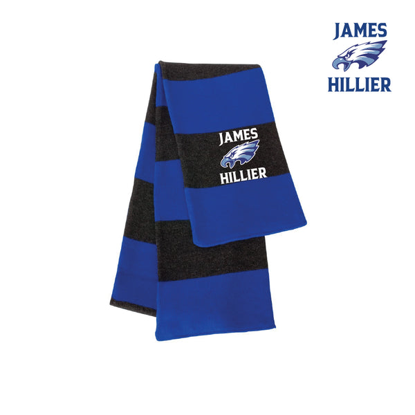 JAMES HILLIER - SCARF (ROYAL & GREY)