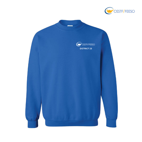 OSSTF DISTRICT 23 - CREWNECK SWEATSHIRT (BLUE)