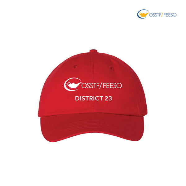 OSSTF DISTRICT 23 - DAD CAP (RED)