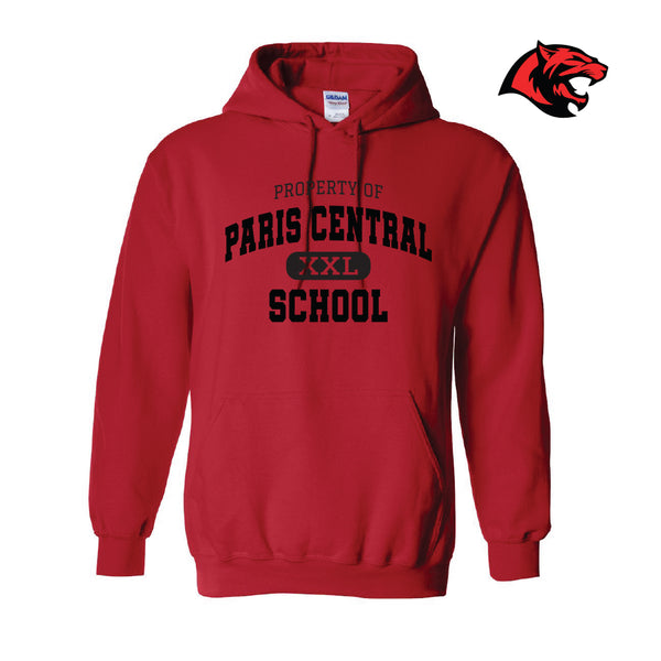 PARIS CENTRAL - PROPERTY OF HOODIE (RED)