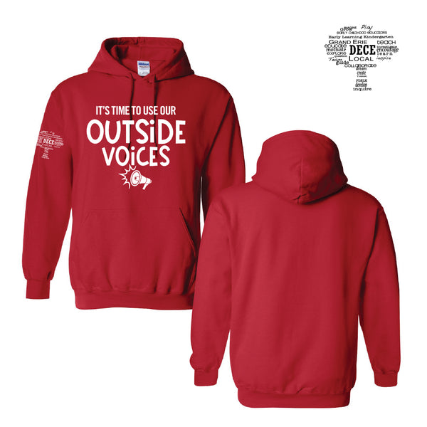 DECE - OUTSIDE VOICES HOODIE RED
