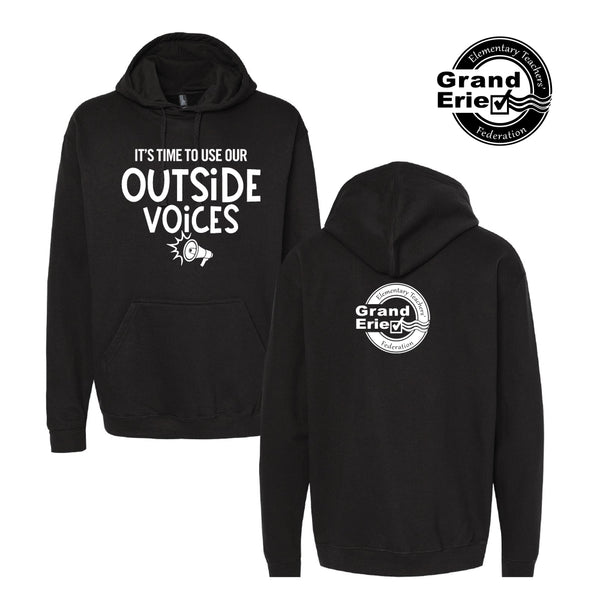 GEETF - USE YOUR OUTSIDE VOICES HOODIES (BLACK)