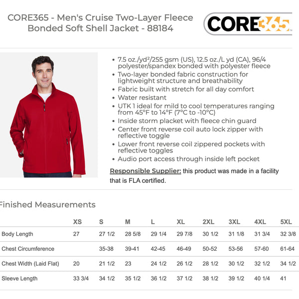 SIX NATIONS GROUP - MENS SOFT SHELL JACKET