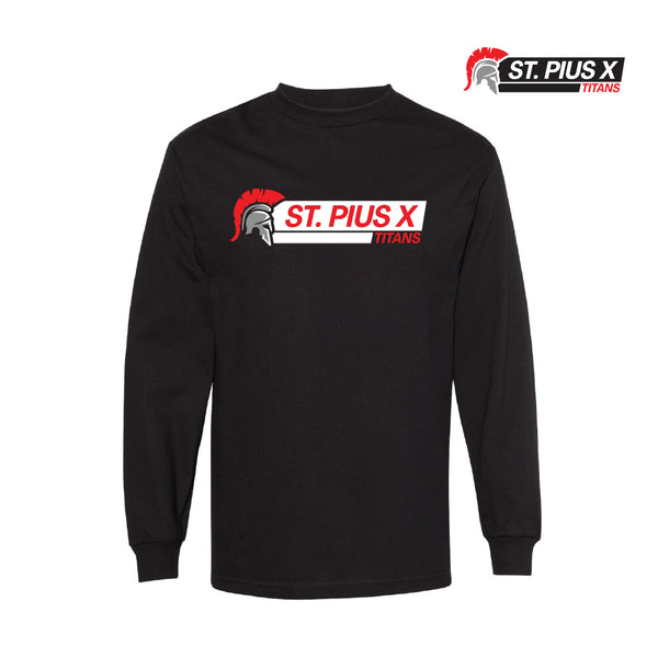 ST PIUS X - LONG SLEEVE T-SHIRT (BLACK)