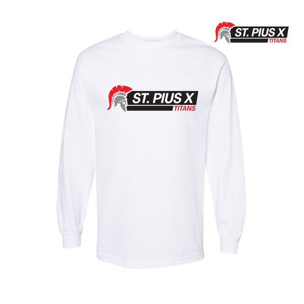 ST PIUS X - LONG SLEEVE T-SHIRT (WHITE)